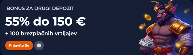 Bonus za drugi deposit