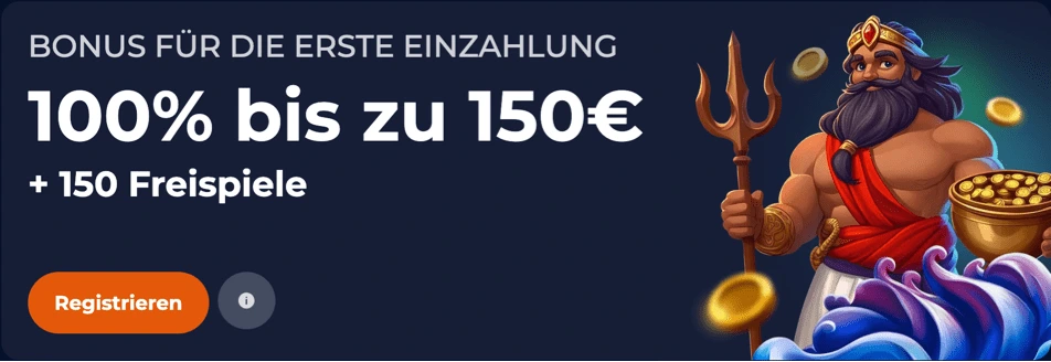 BONUS FÜR DIE ERSTE EINZAHLUNG