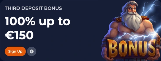 Third deposit bonus